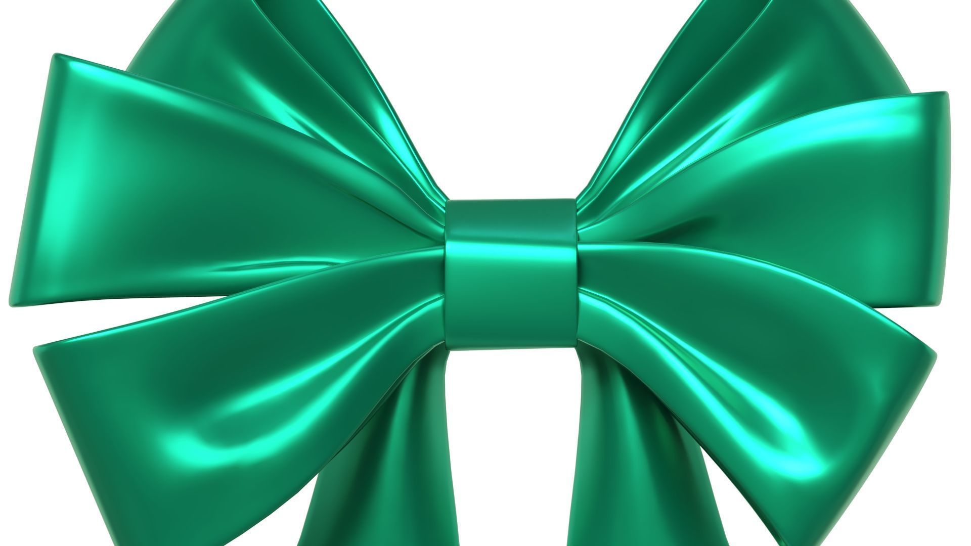 Christmas Bow Ribbon 69 Low-poly 3D model_1