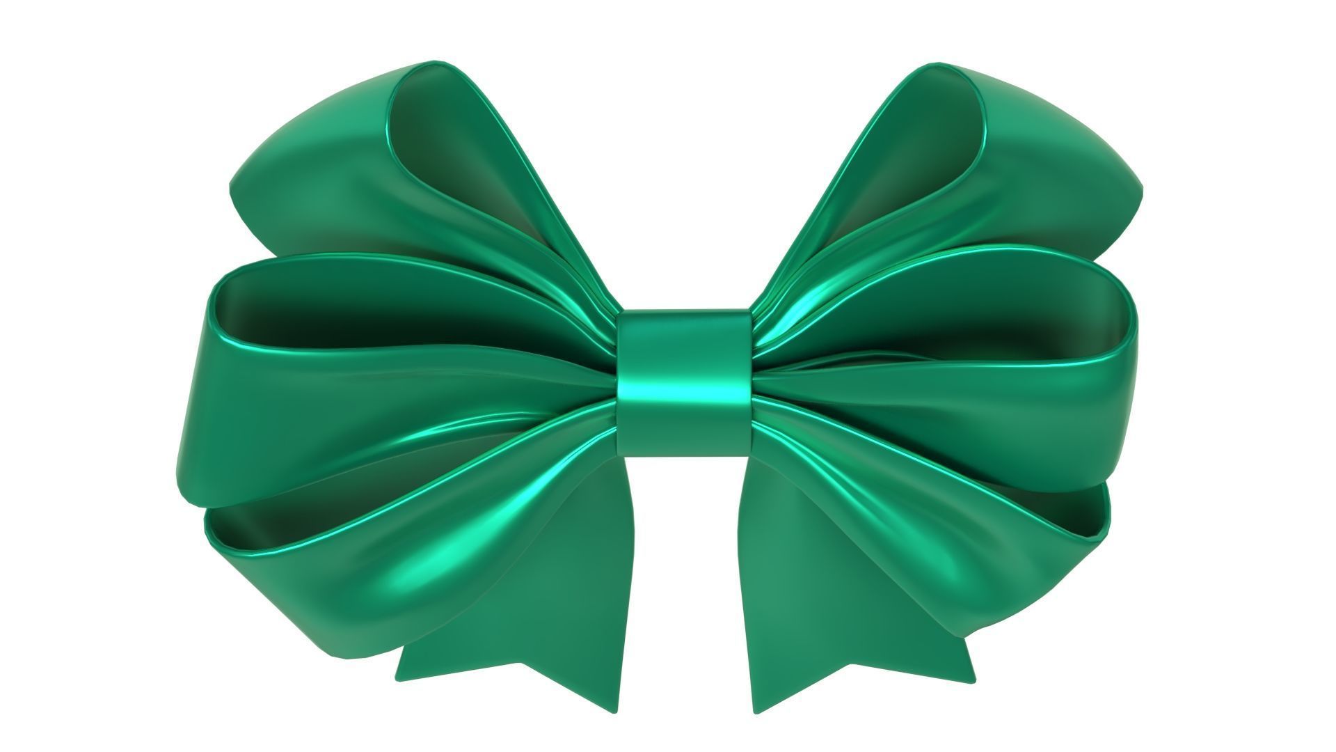 Christmas Bow Ribbon 69 Low-poly 3D model_6
