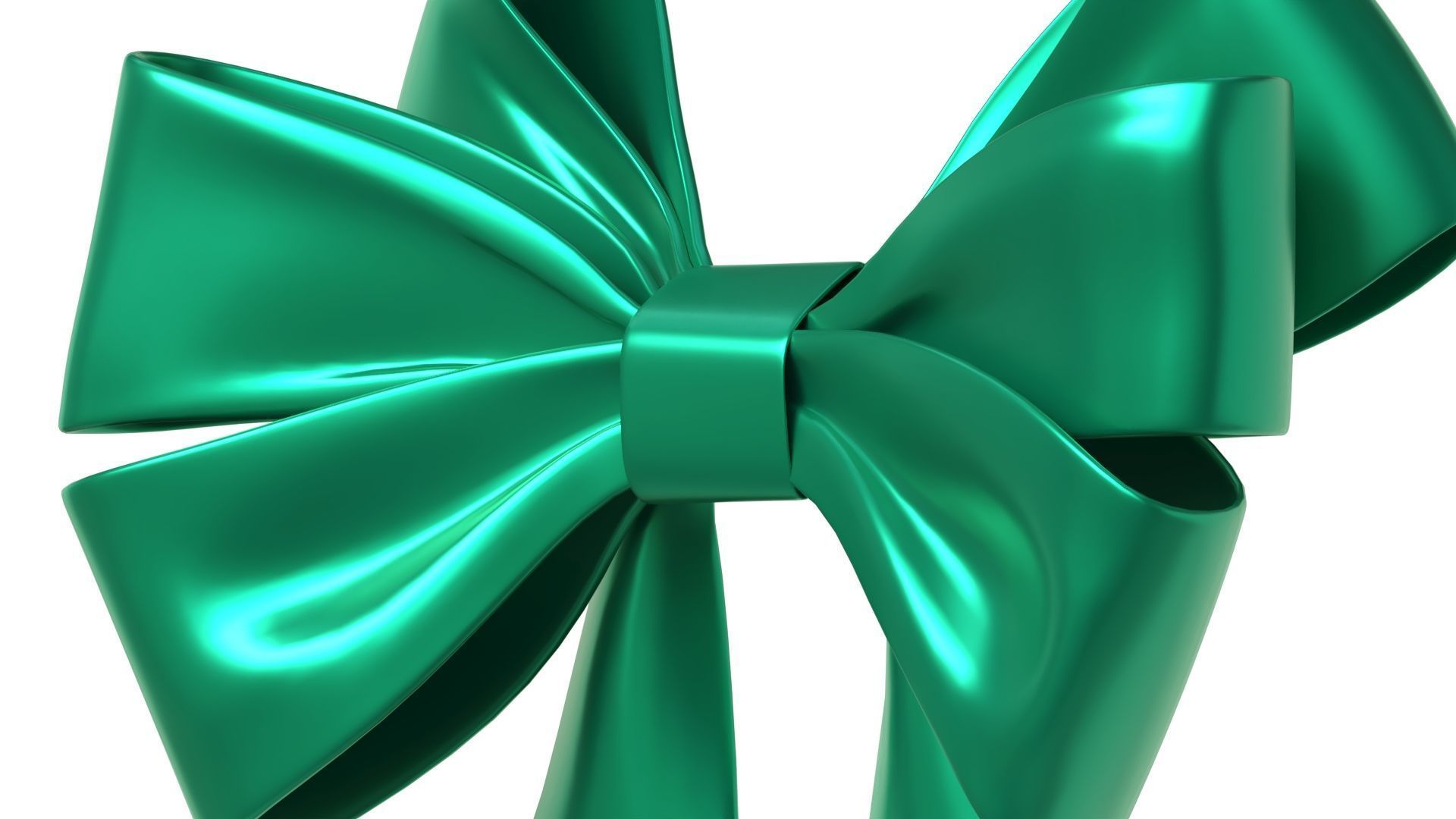 Christmas Bow Ribbon 69 Low-poly 3D model_5