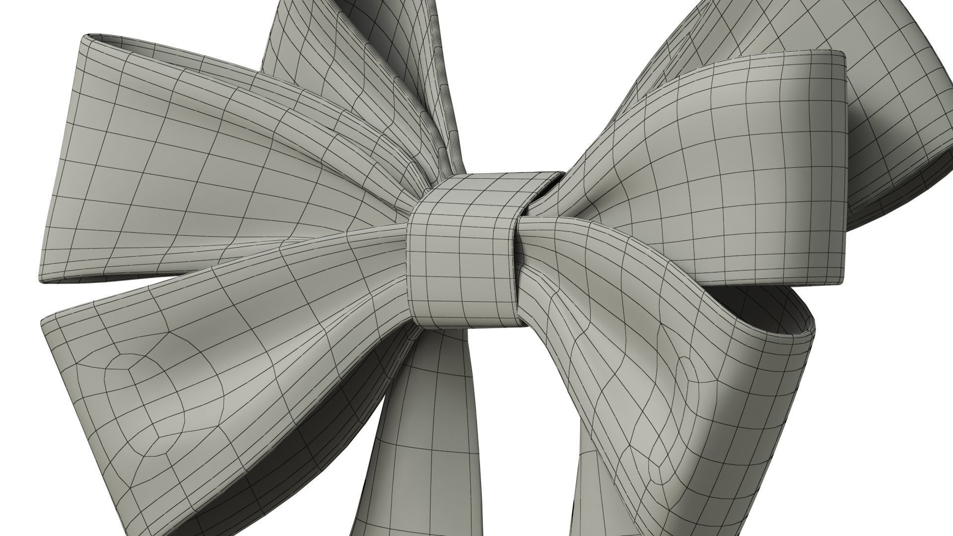 Christmas Bow Ribbon 70 Low-poly 3D model_12