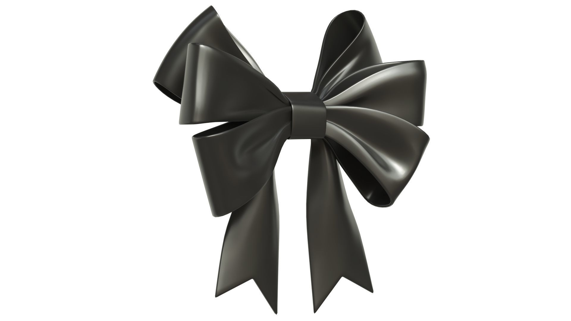 Christmas Bow Ribbon 70 Low-poly 3D model_2