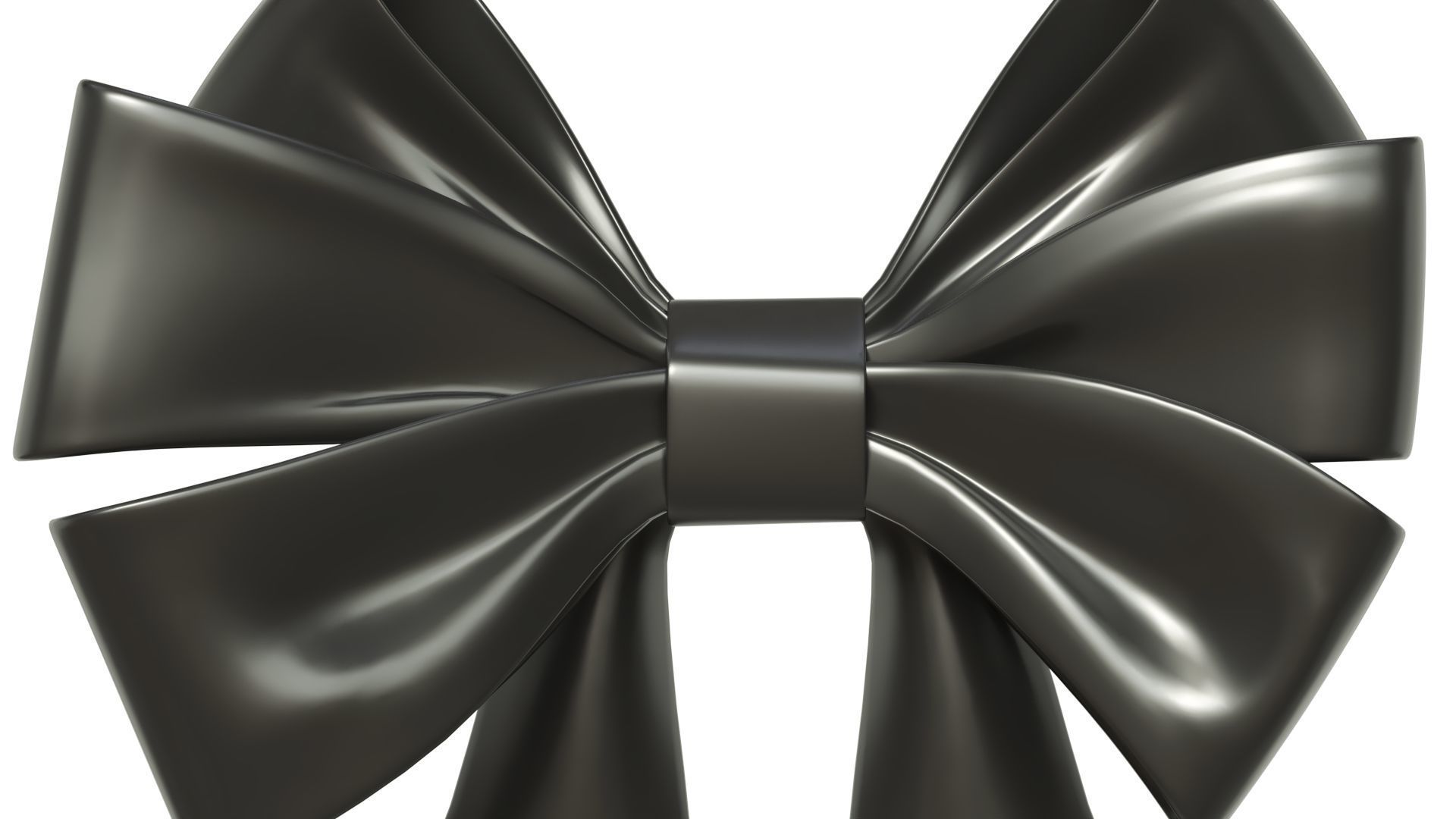 Christmas Bow Ribbon 70 Low-poly 3D model_1