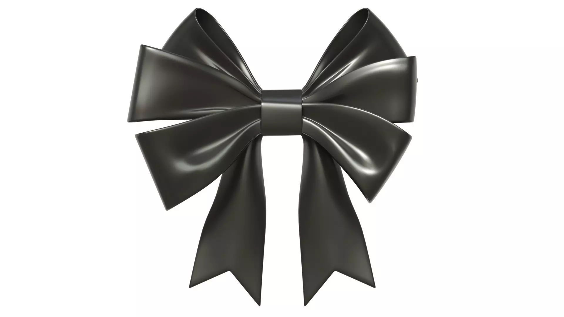 Christmas Bow Ribbon 70 Low-poly 3D model_0