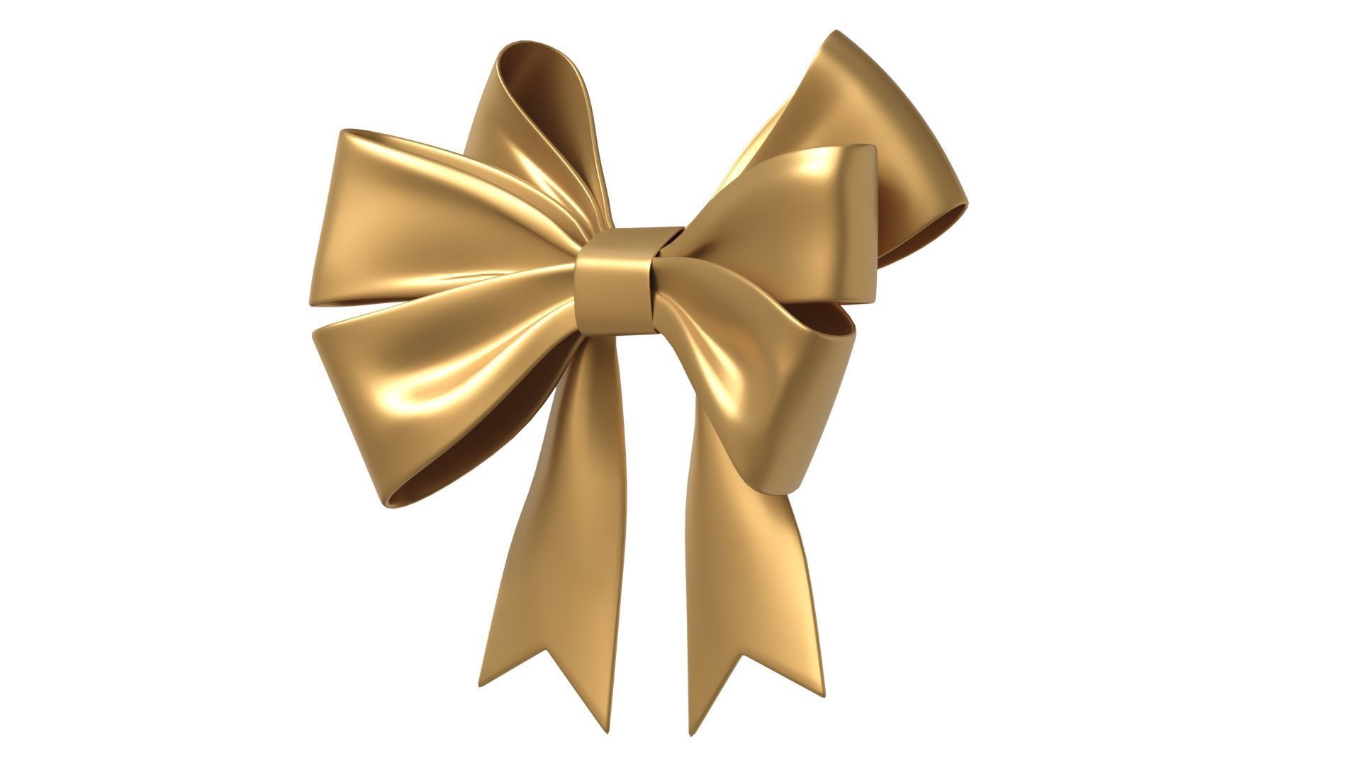 Christmas Bow Ribbon 71 Low-poly 3D model_4