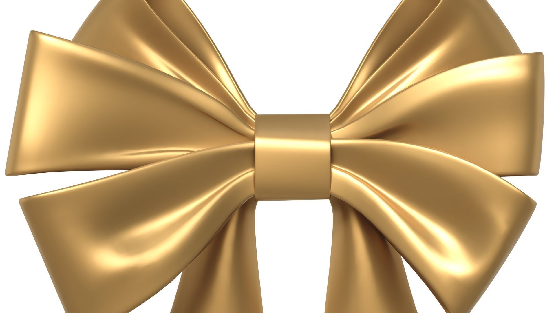 Christmas Bow Ribbon 71 Low-poly 3D model_1