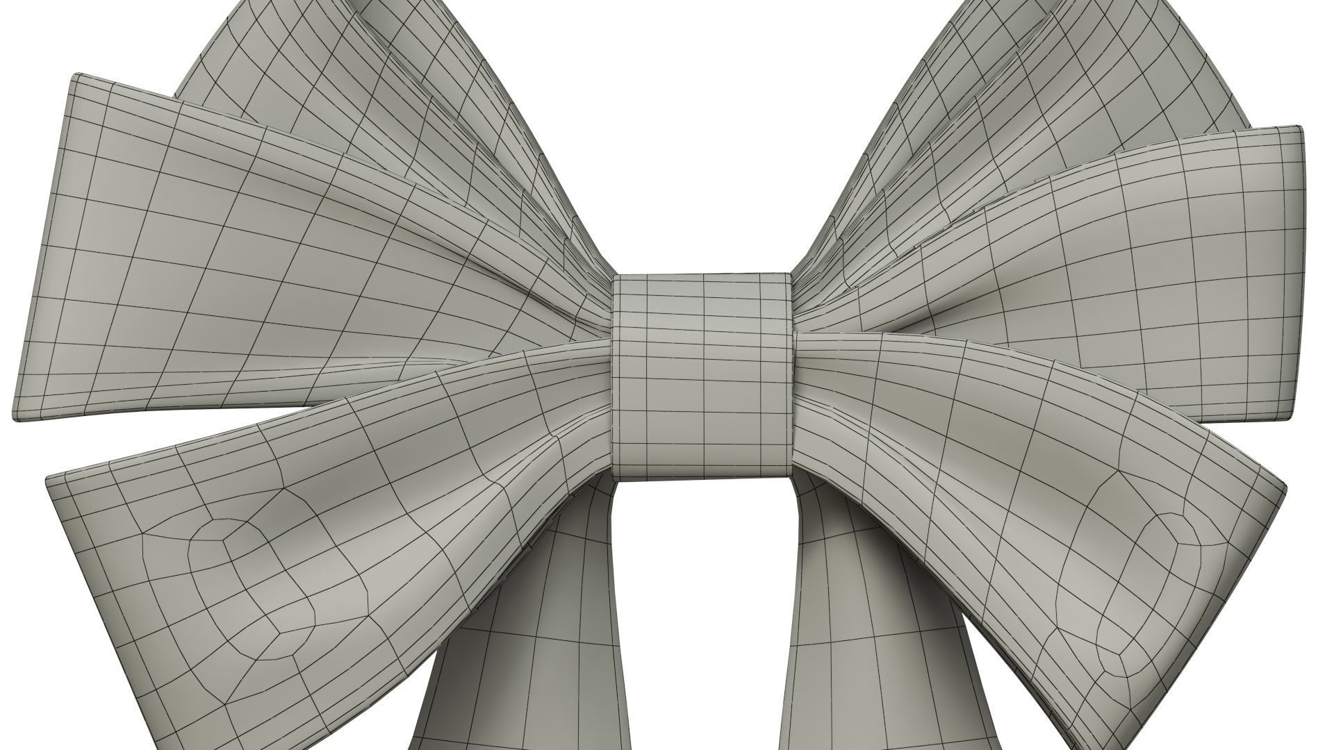 Christmas Bow Ribbon 71 Low-poly 3D model_8