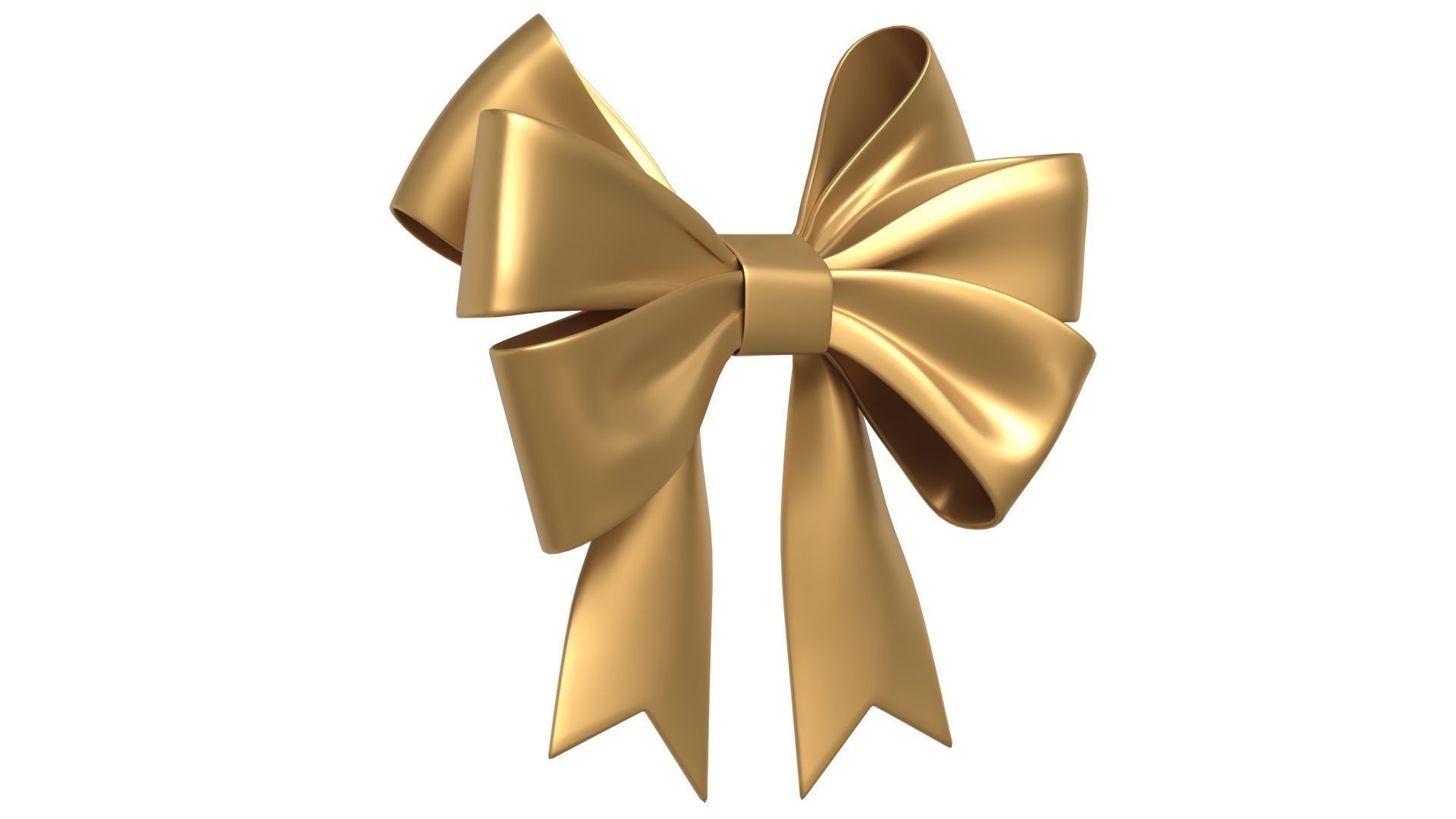 Christmas Bow Ribbon 71 Low-poly 3D model_2
