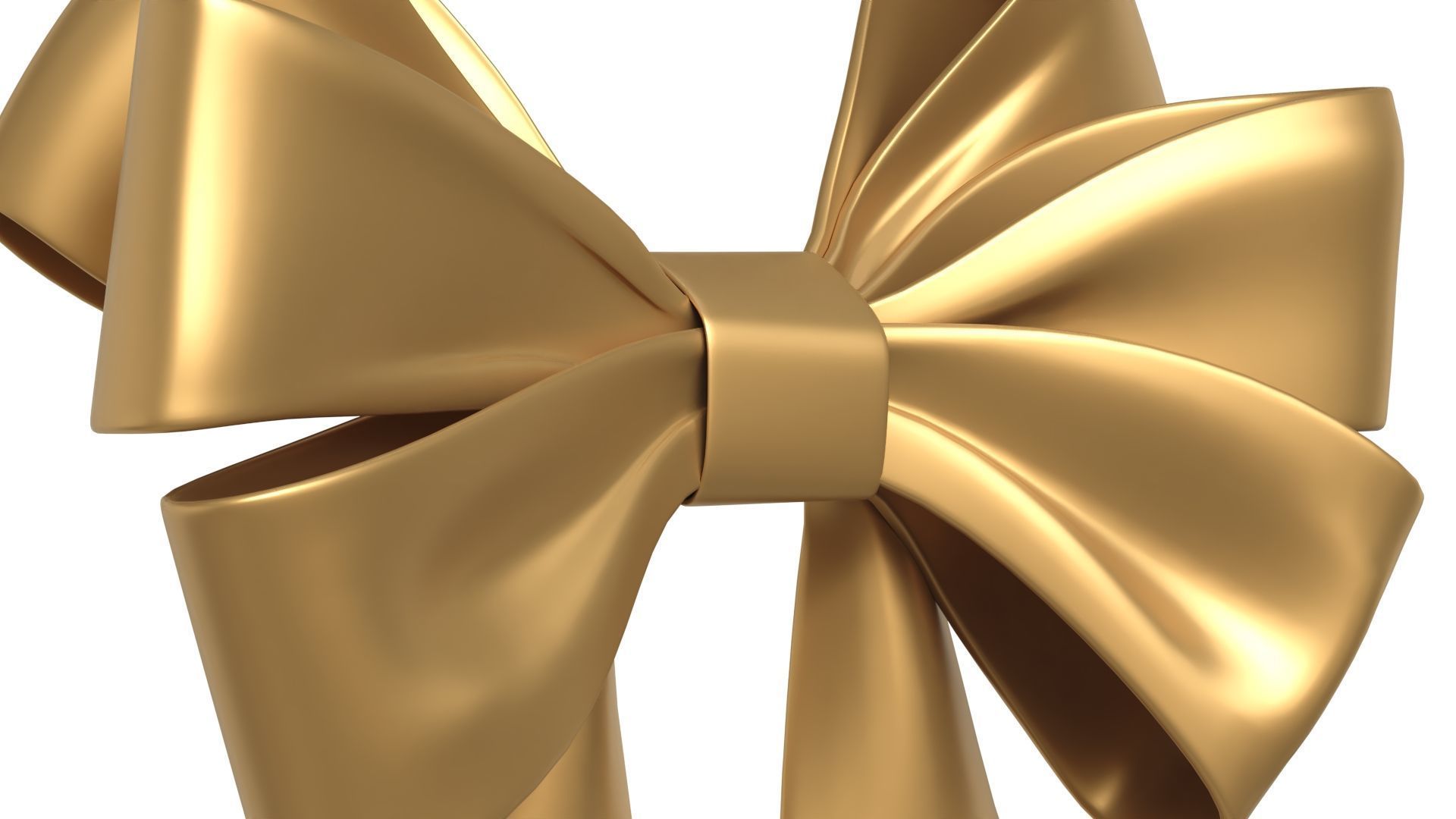Christmas Bow Ribbon 71 Low-poly 3D model_3