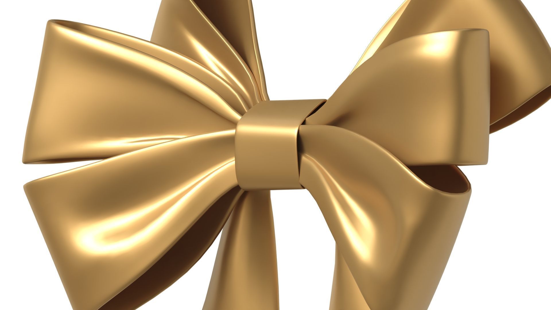 Christmas Bow Ribbon 71 Low-poly 3D model_5