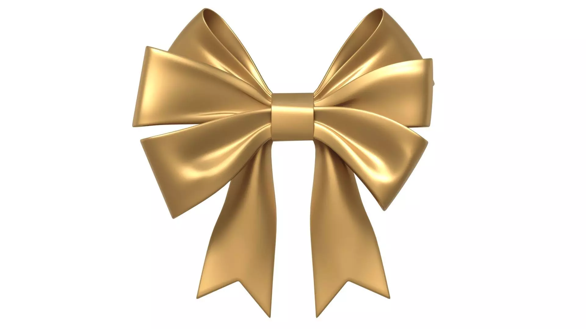 Christmas Bow Ribbon 71 Low-poly 3D model_0