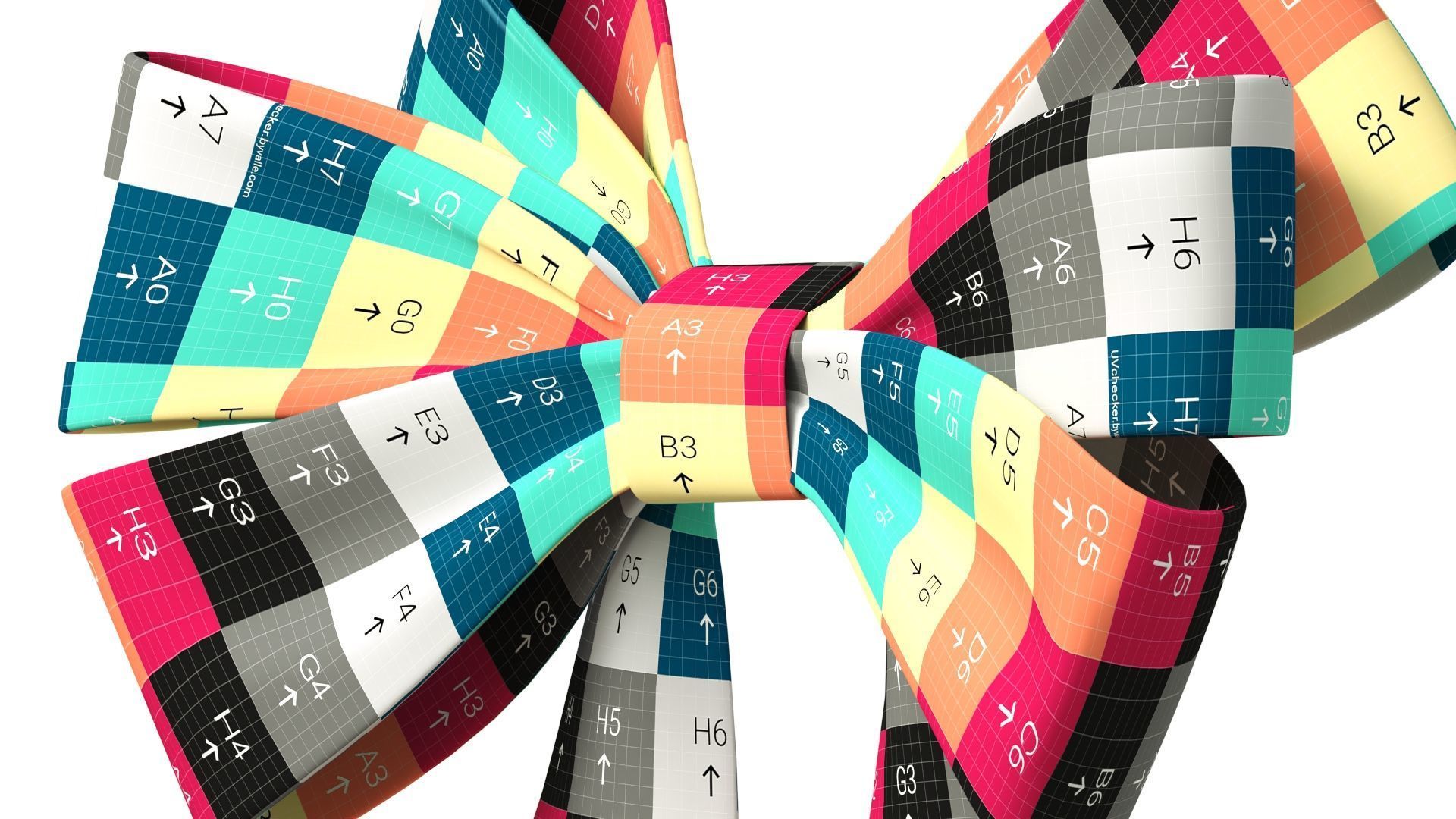 Christmas Bow Ribbon 72 Low-poly 3D model_19