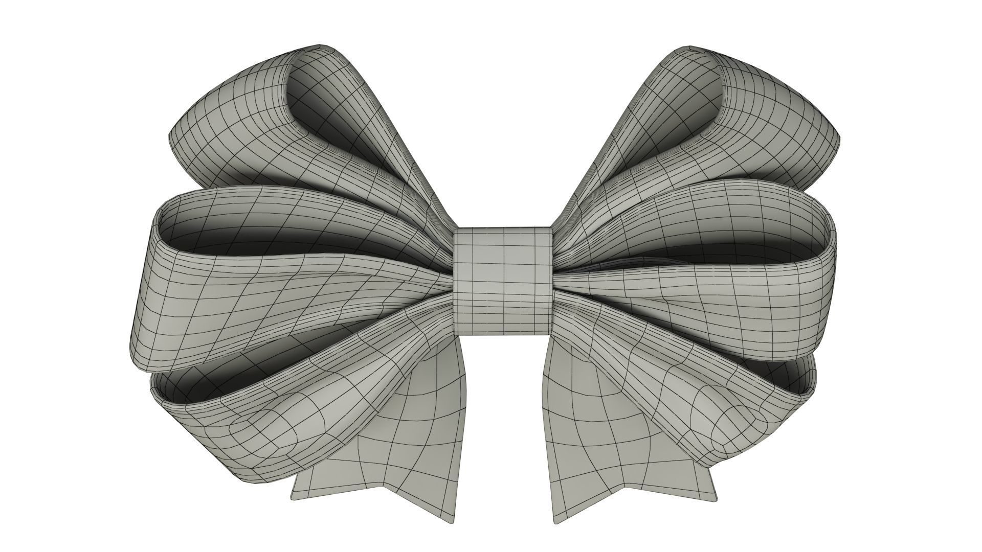 Christmas Bow Ribbon 72 Low-poly 3D model_13