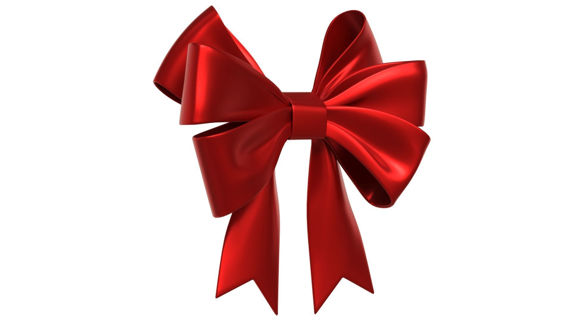 Christmas Bow Ribbon 72 Low-poly 3D model_2