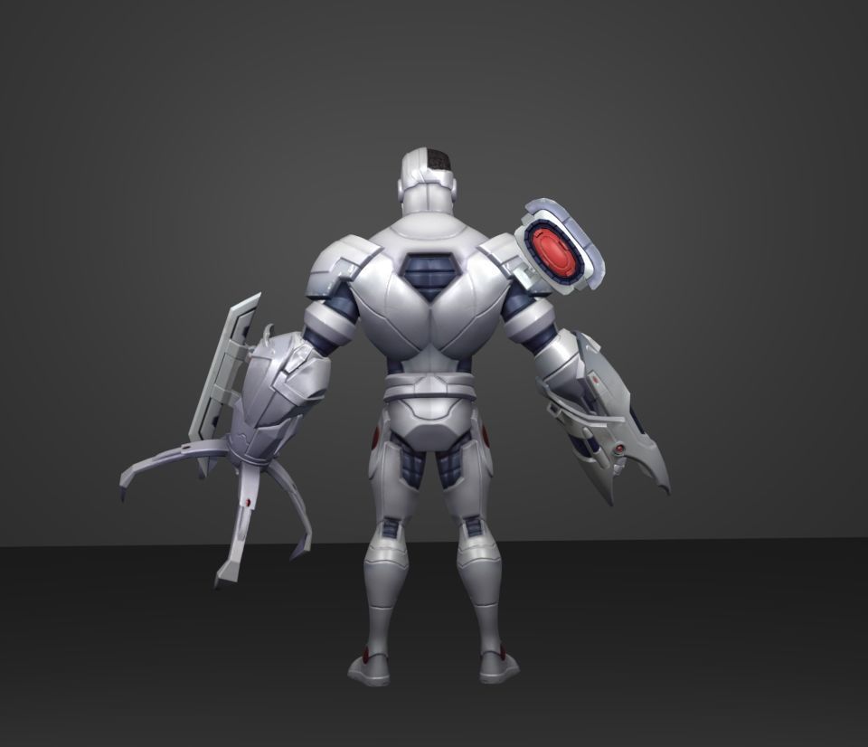 cyborg dcwc 3D model_4