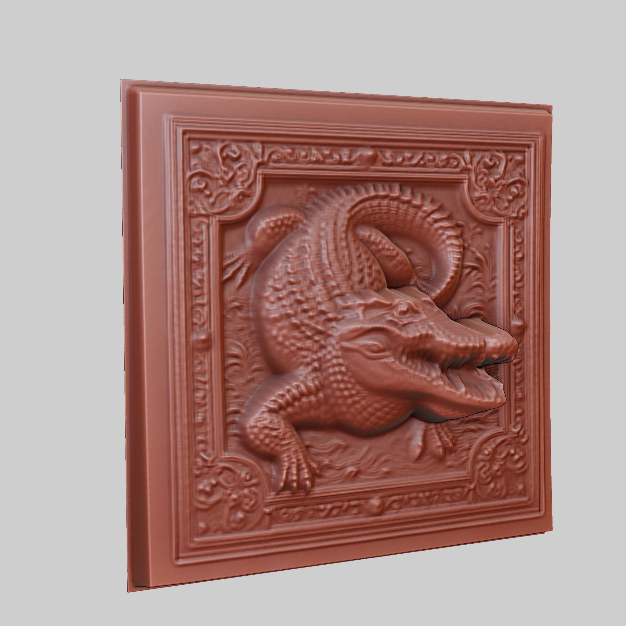 Crocodile Animal 3D print model_3