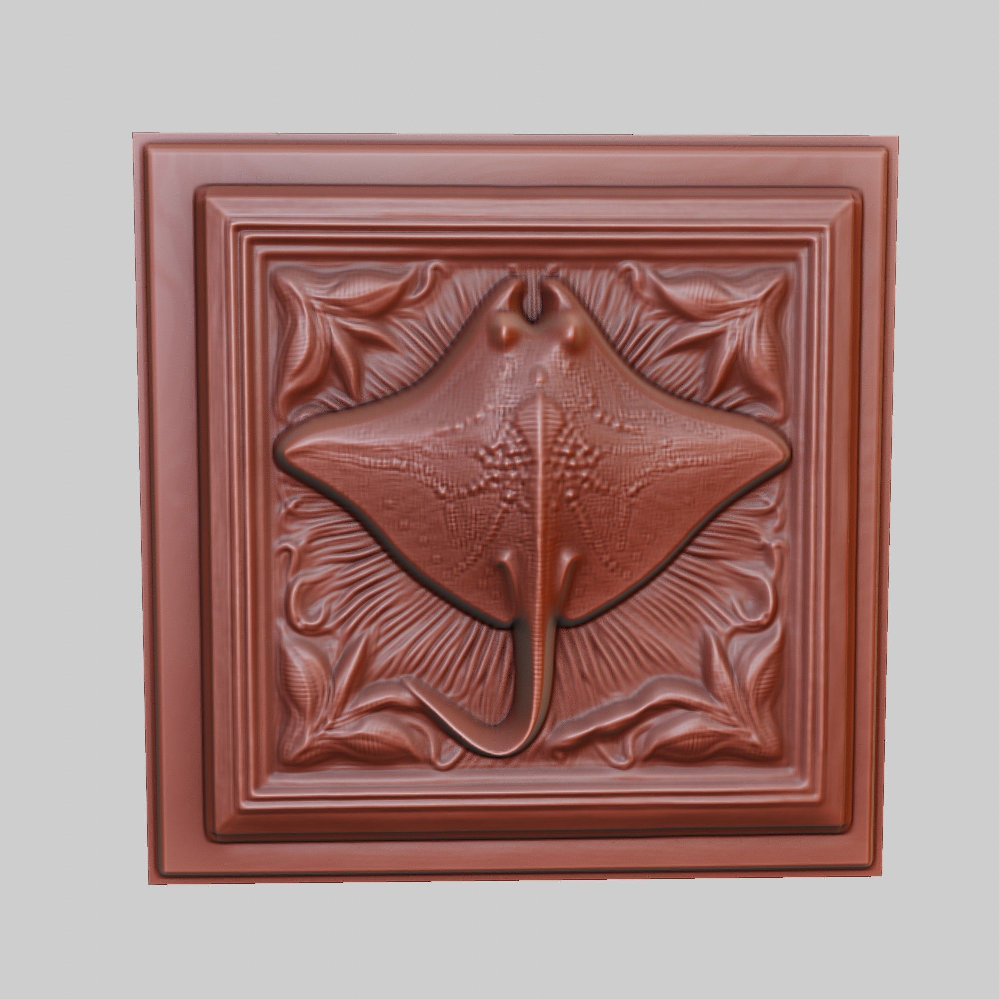 Stingray Animal 3D print model_2