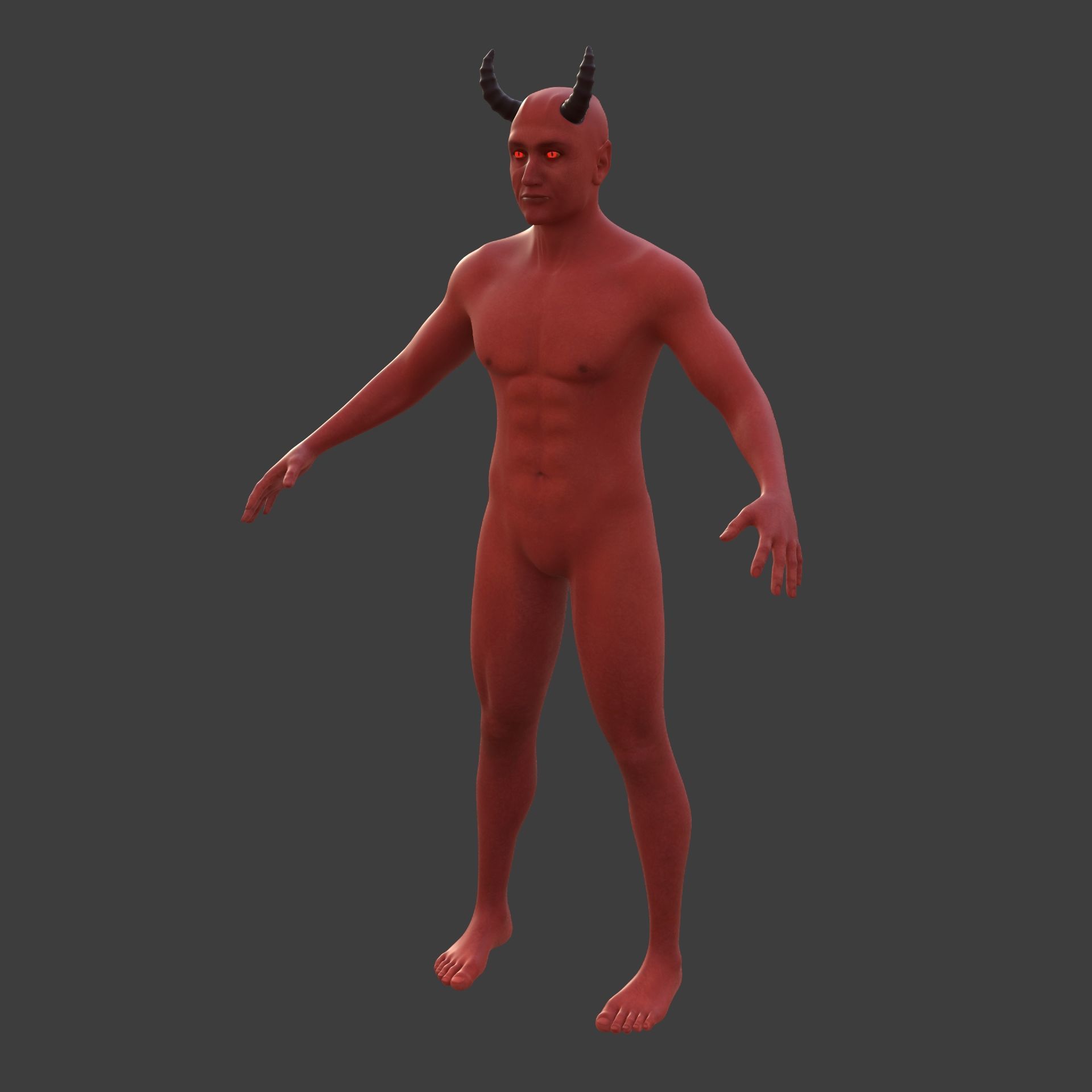 Monster - Demon with High Quality FK-IK Rigging Low-poly 3D model_5