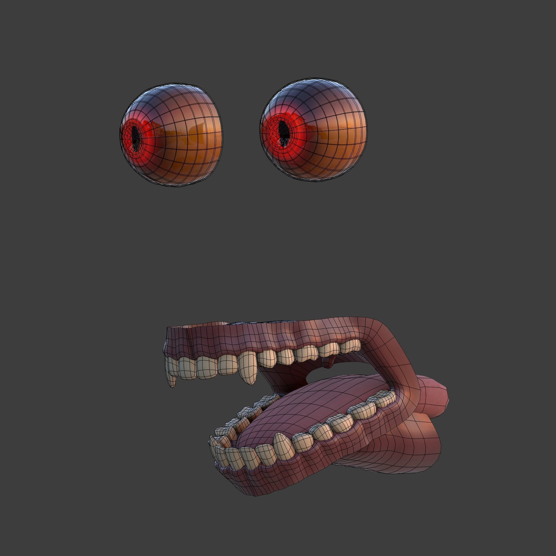 Monster - Demon with High Quality FK-IK Rigging Low-poly 3D model_23