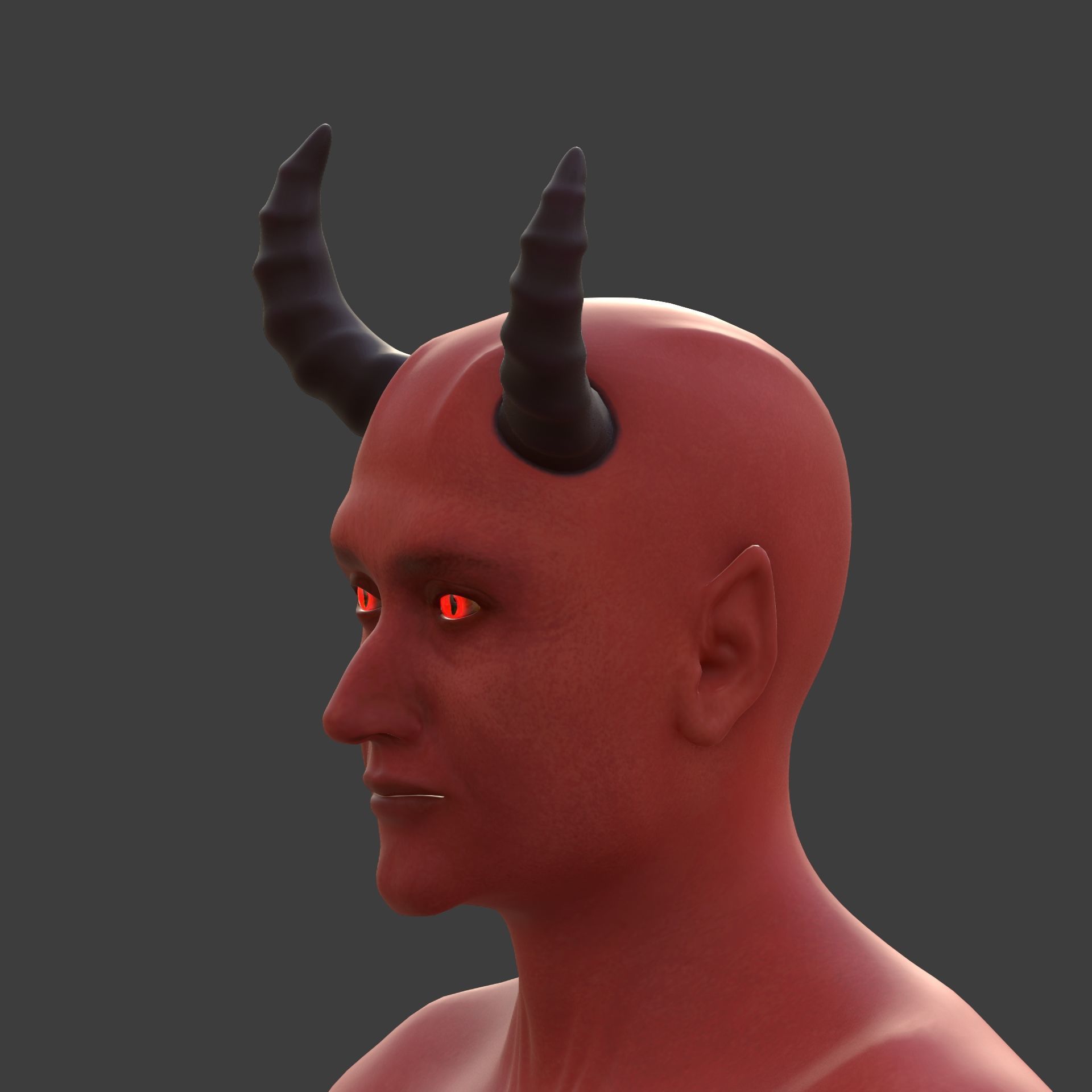 Monster - Demon with High Quality FK-IK Rigging Low-poly 3D model_15