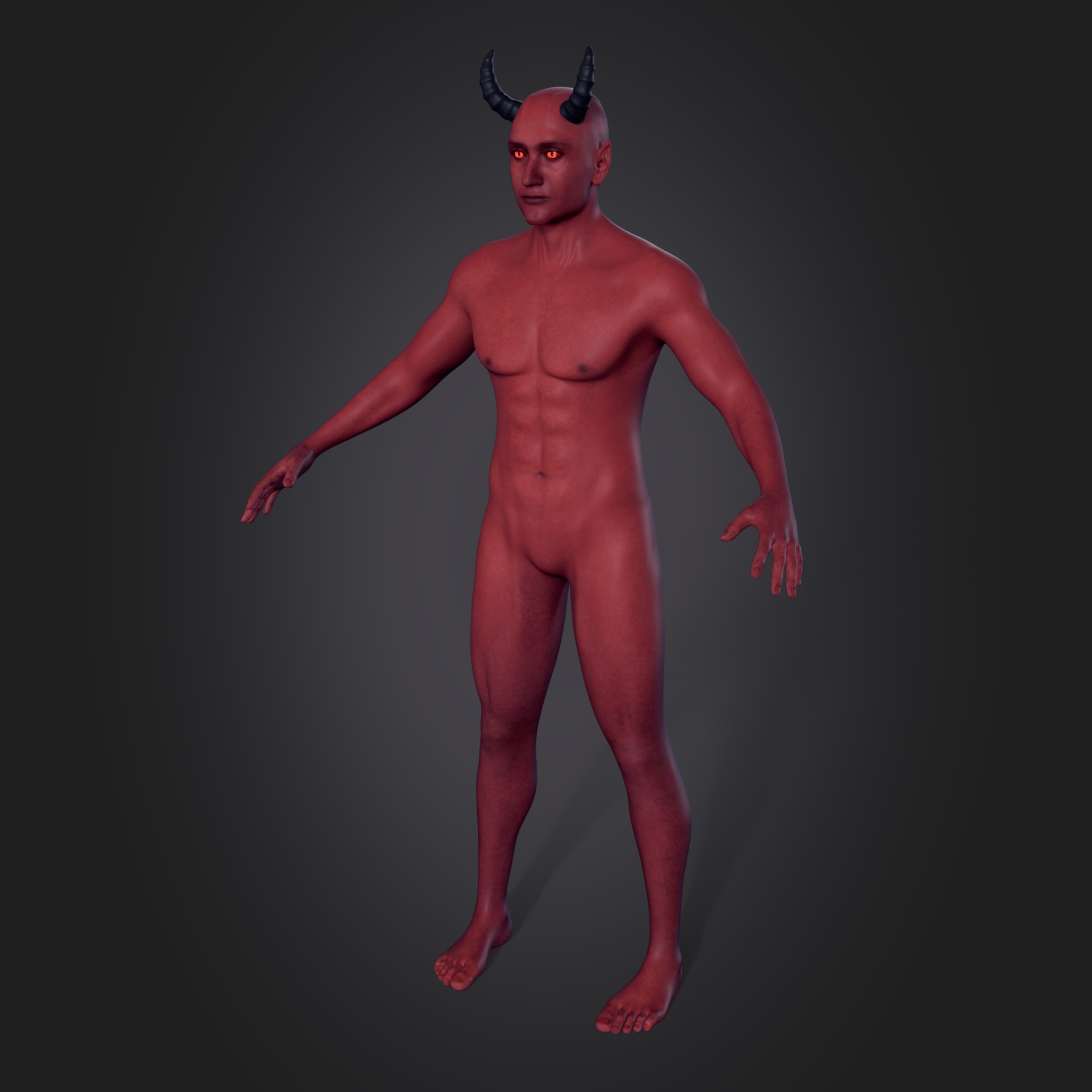 Monster - Demon with High Quality FK-IK Rigging Low-poly 3D model_1