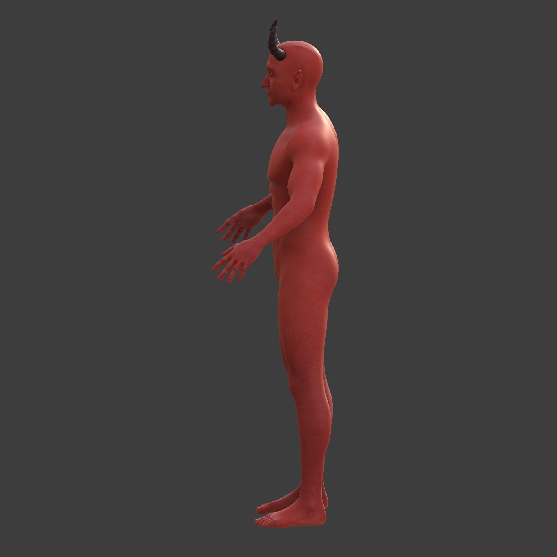 Monster - Demon with High Quality FK-IK Rigging Low-poly 3D model_9