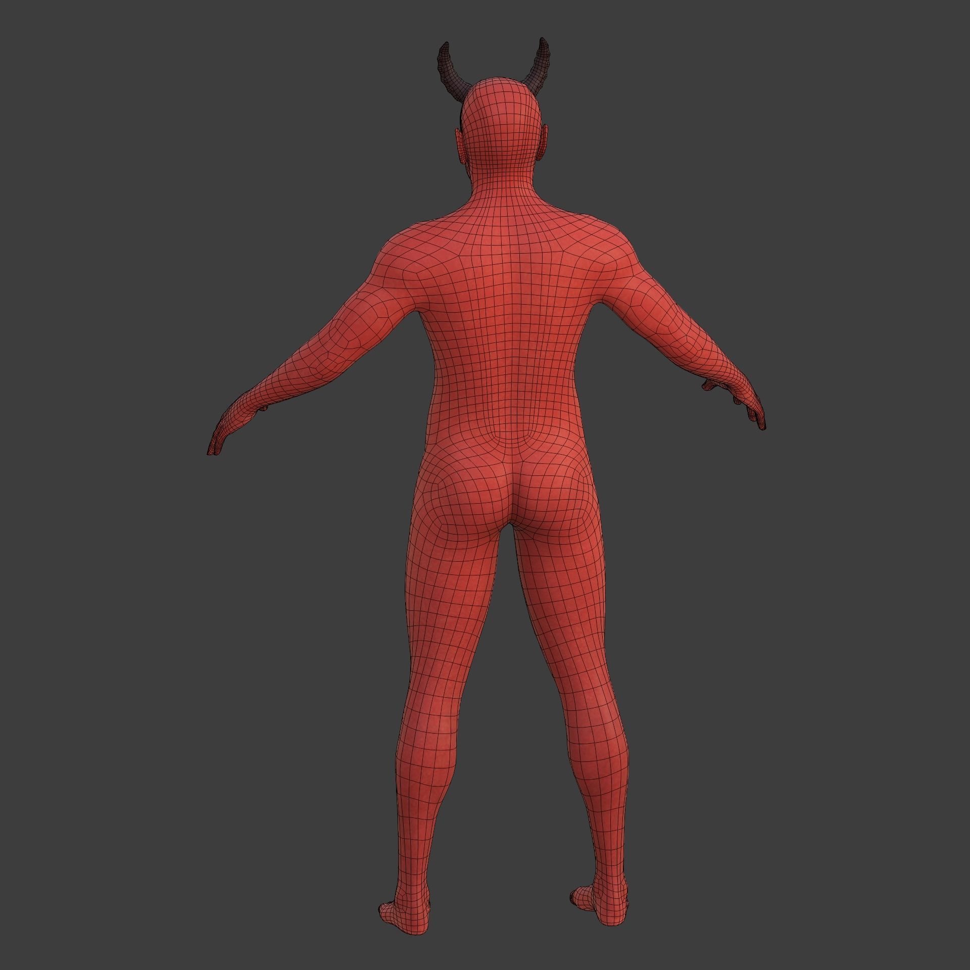 Monster - Demon with High Quality FK-IK Rigging Low-poly 3D model_12