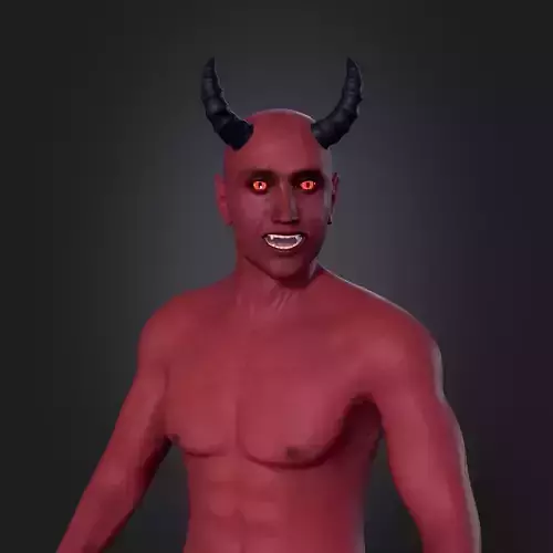 Monster - Demon with High Quality FK-IK Rigging Low-poly 3D model