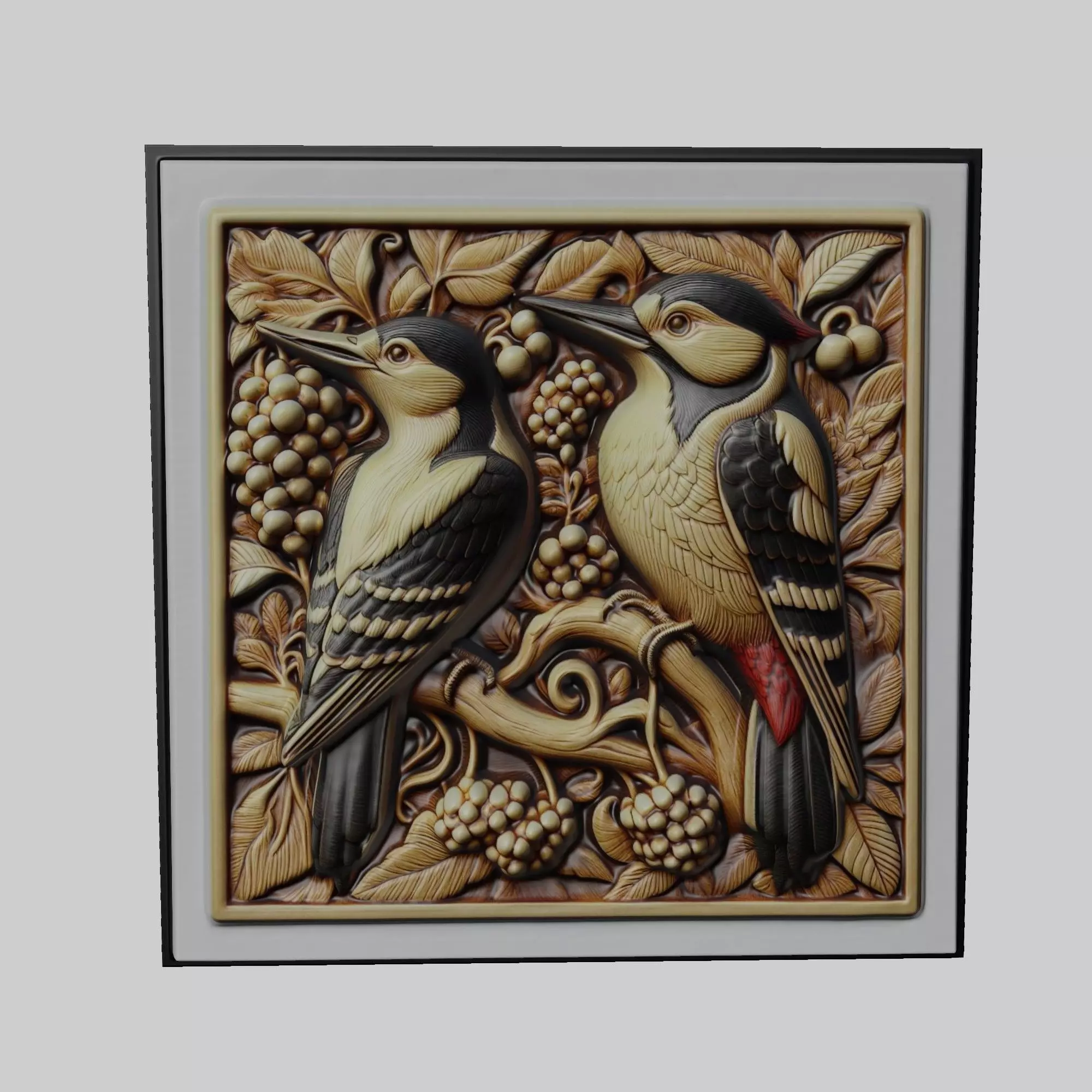 Woodpecker Animal 3D print model