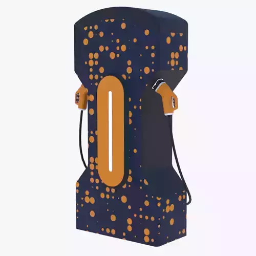 EV charger VII PBR 8K 3D model