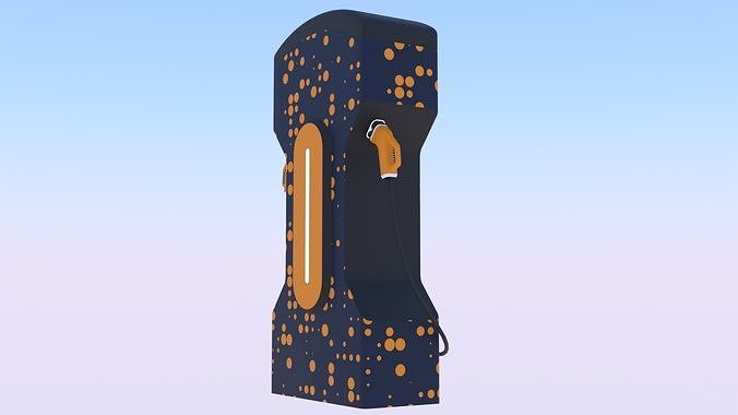 EV charger VII PBR 8K 3D model 5