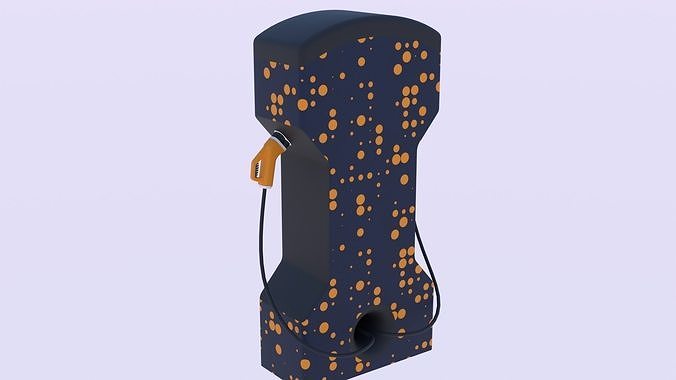 EV charger VII PBR 8K 3D model 4