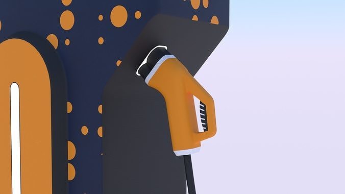 EV charger VII PBR 8K 3D model 6