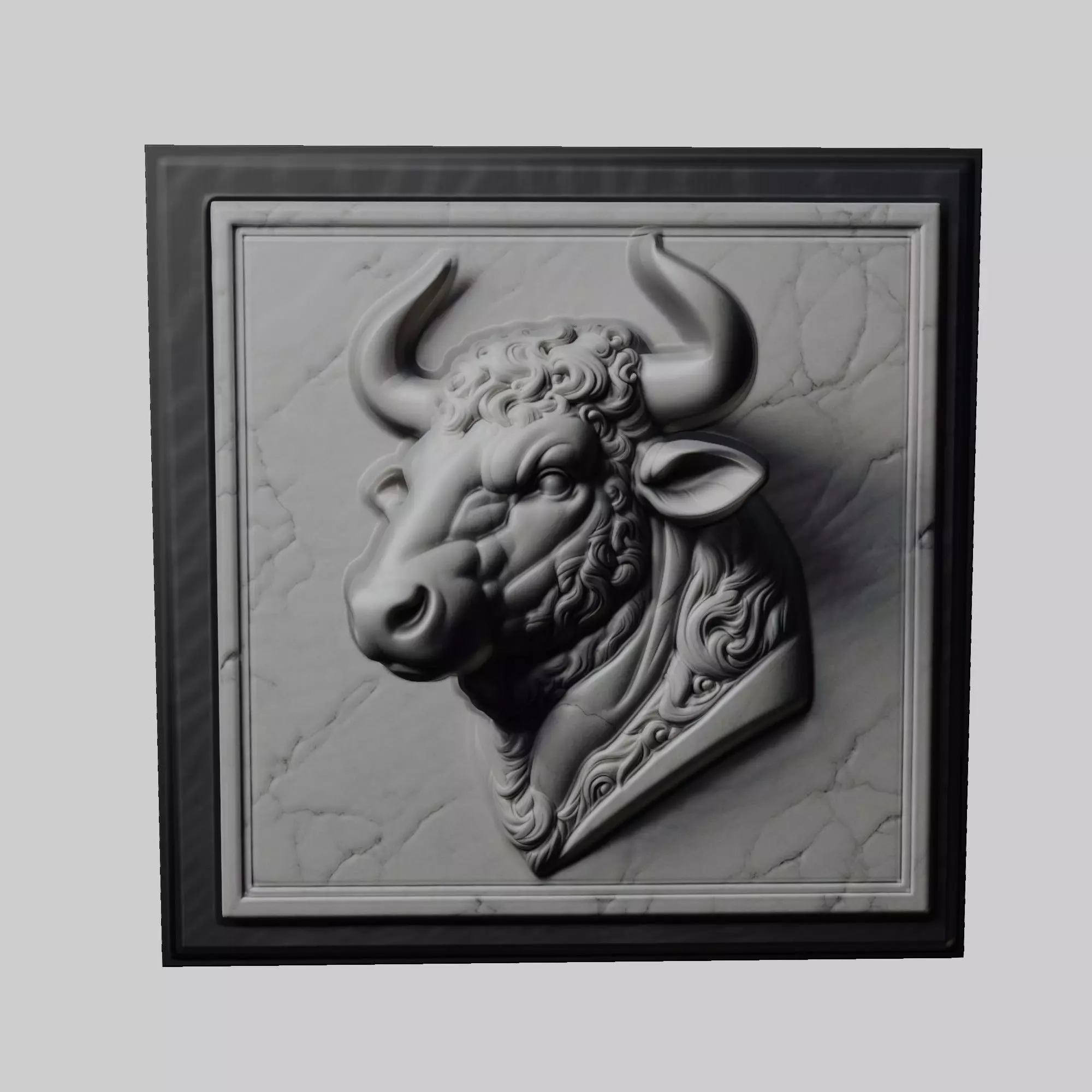 Bull Animal 3D print model_0
