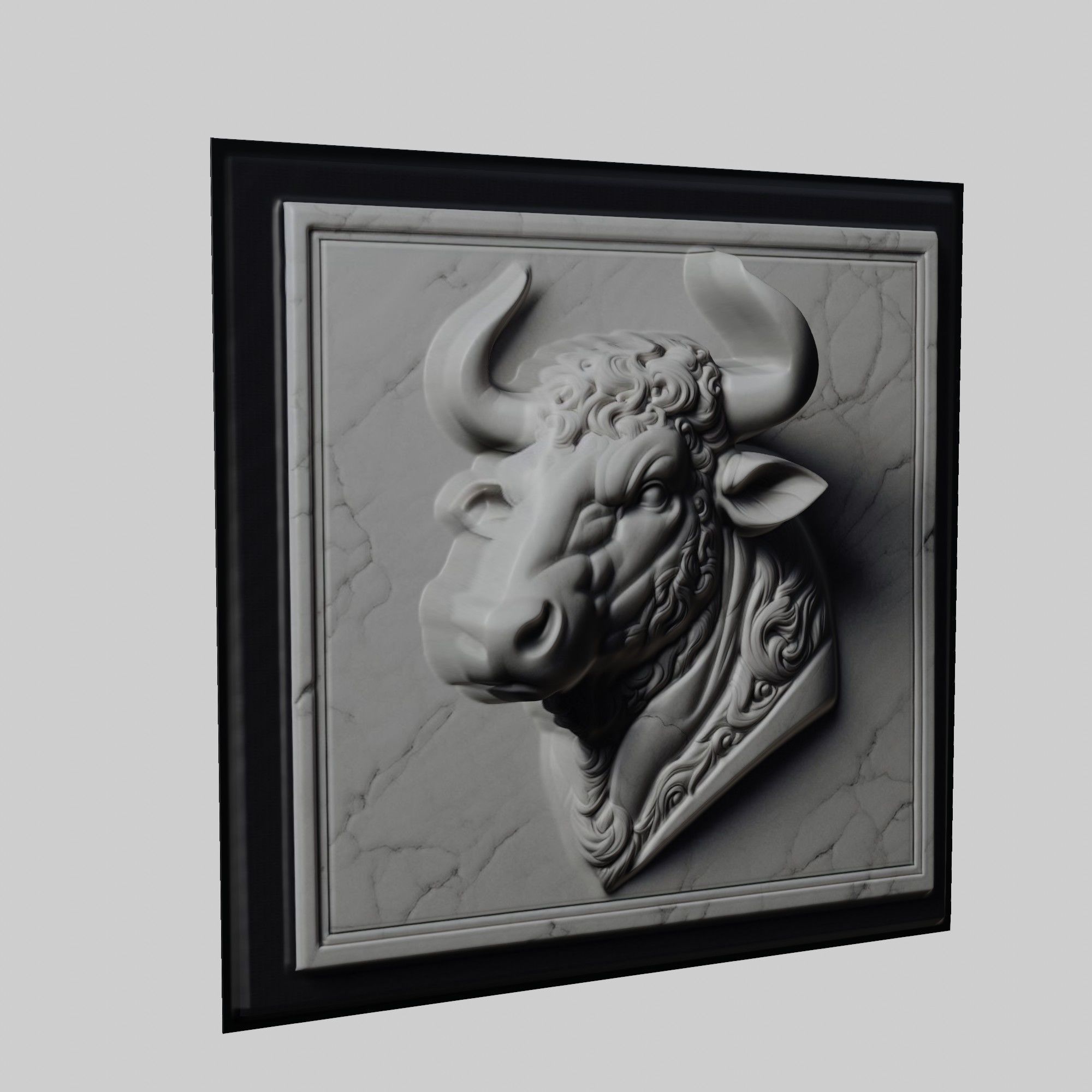 Bull Animal 3D print model_1