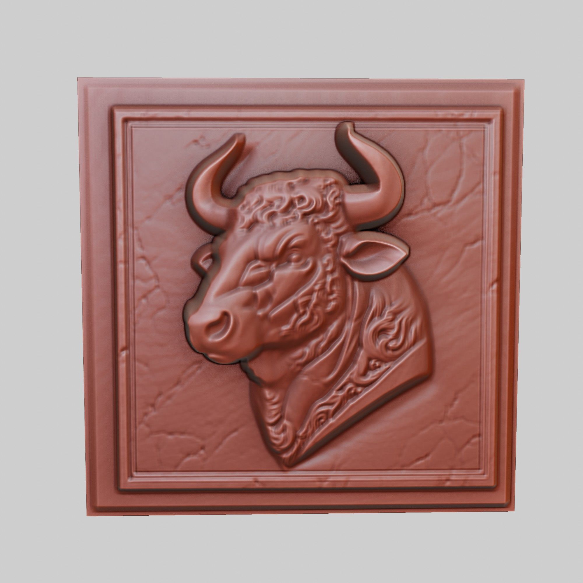Bull Animal 3D print model_2