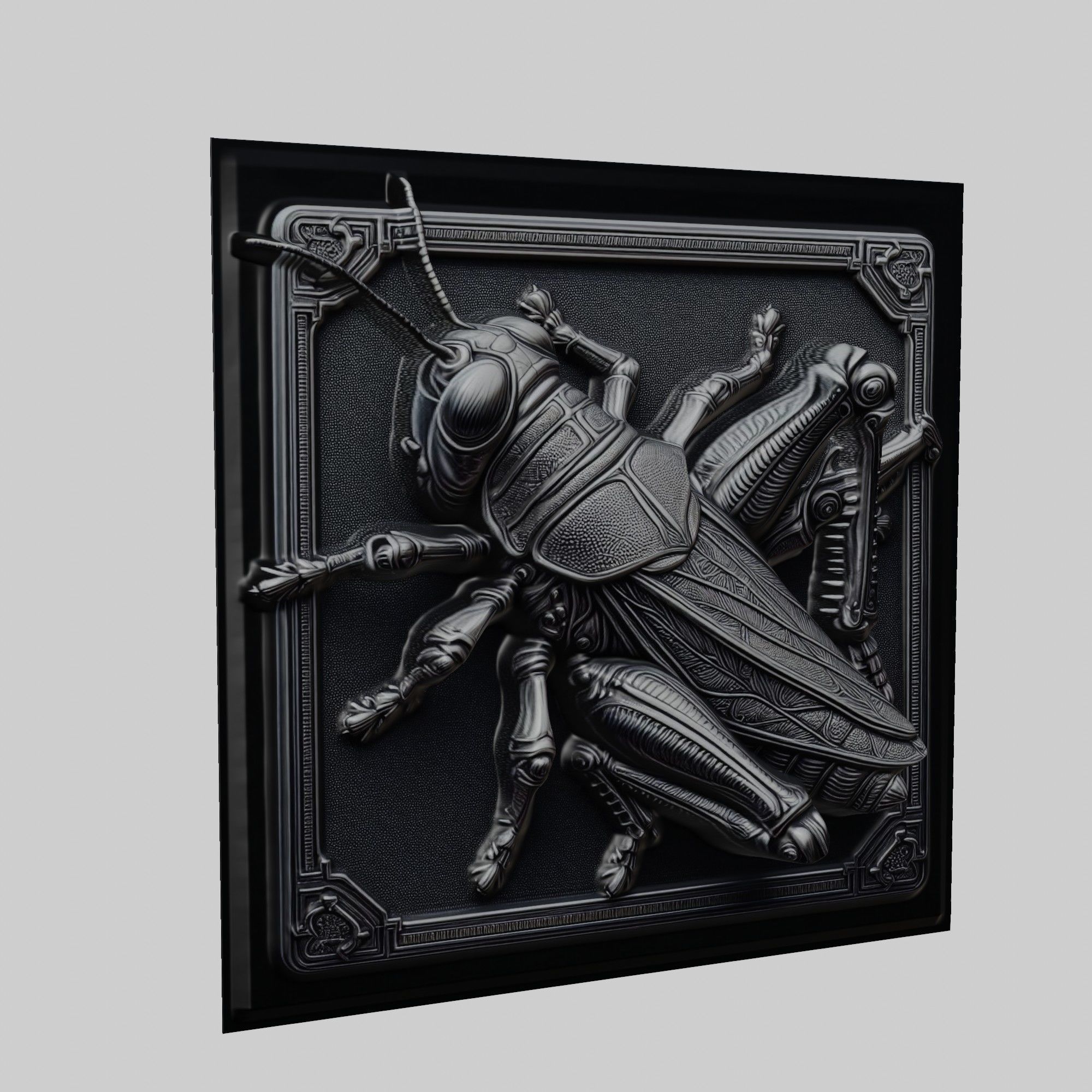 Grasshopper Animal 3D print model_1