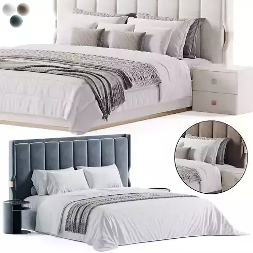 Bed PR 90 by Stella del Mobile 3D model