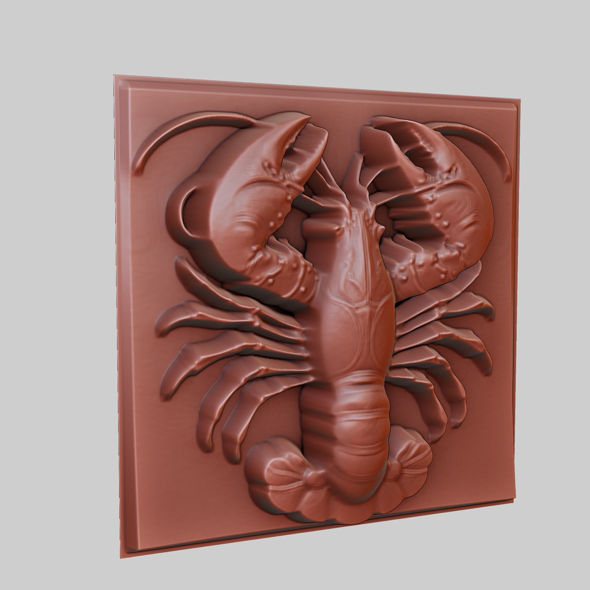 Lobster Animal 3D print model_3