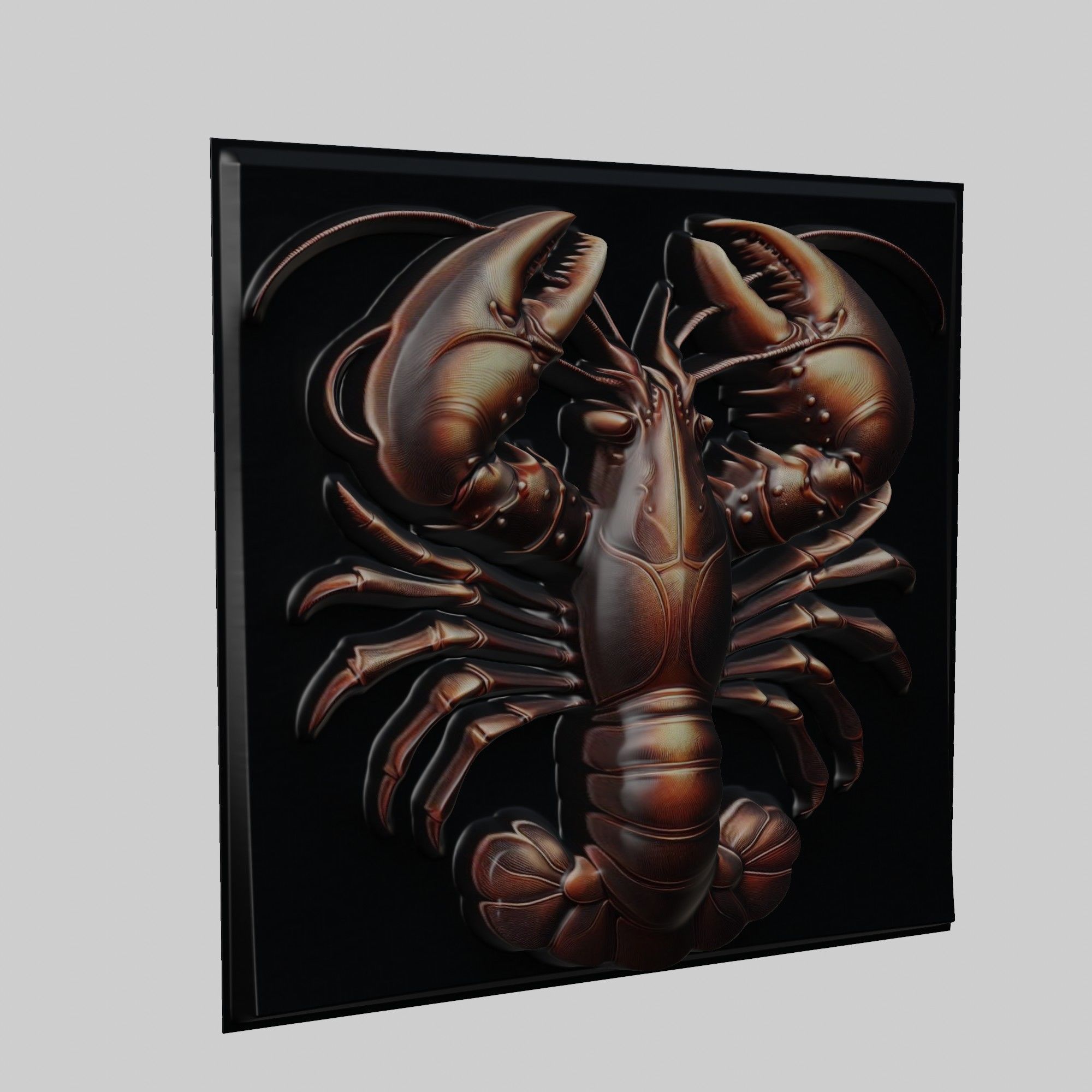 Lobster Animal 3D print model_1