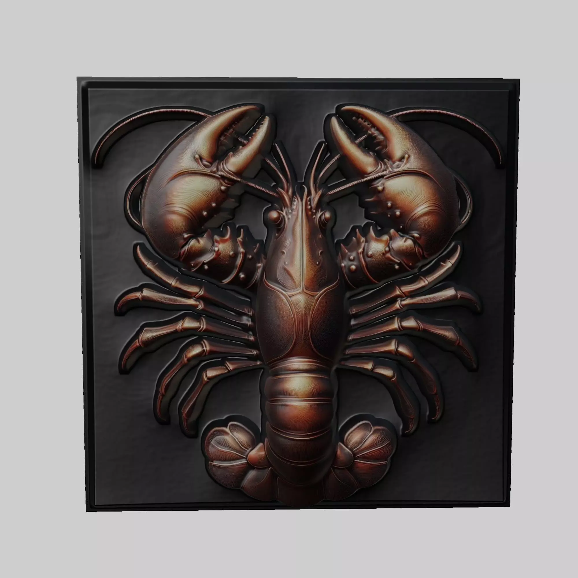 Lobster Animal 3D print model_0