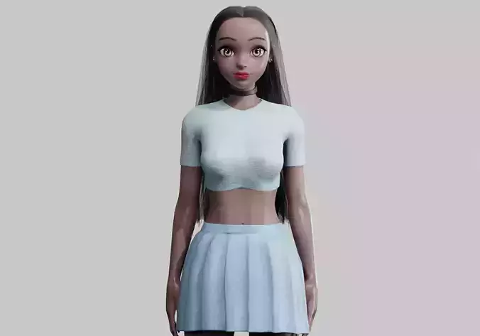 stylized cute Woman V28846 