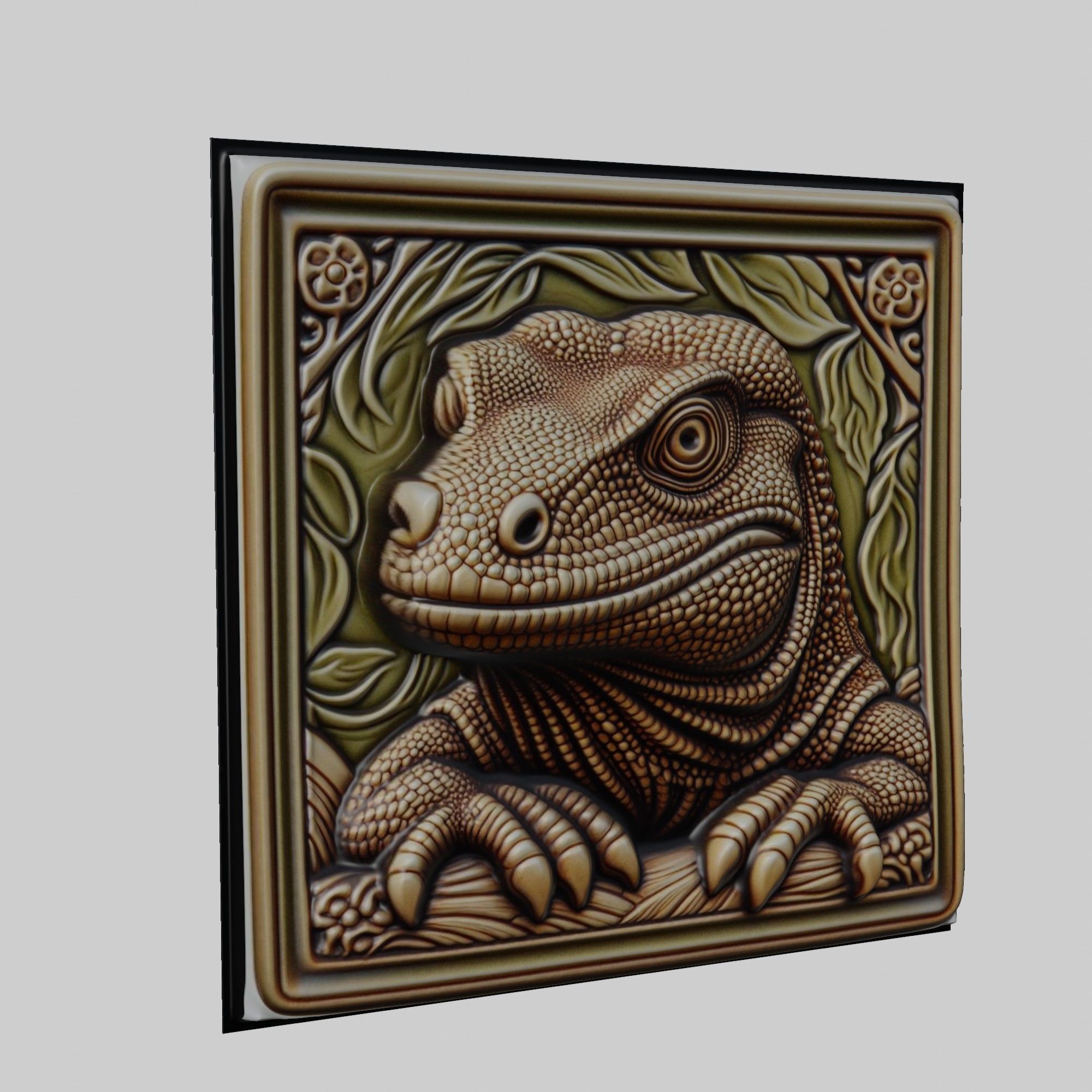 Komodo Dragon Animal 3D print model_1