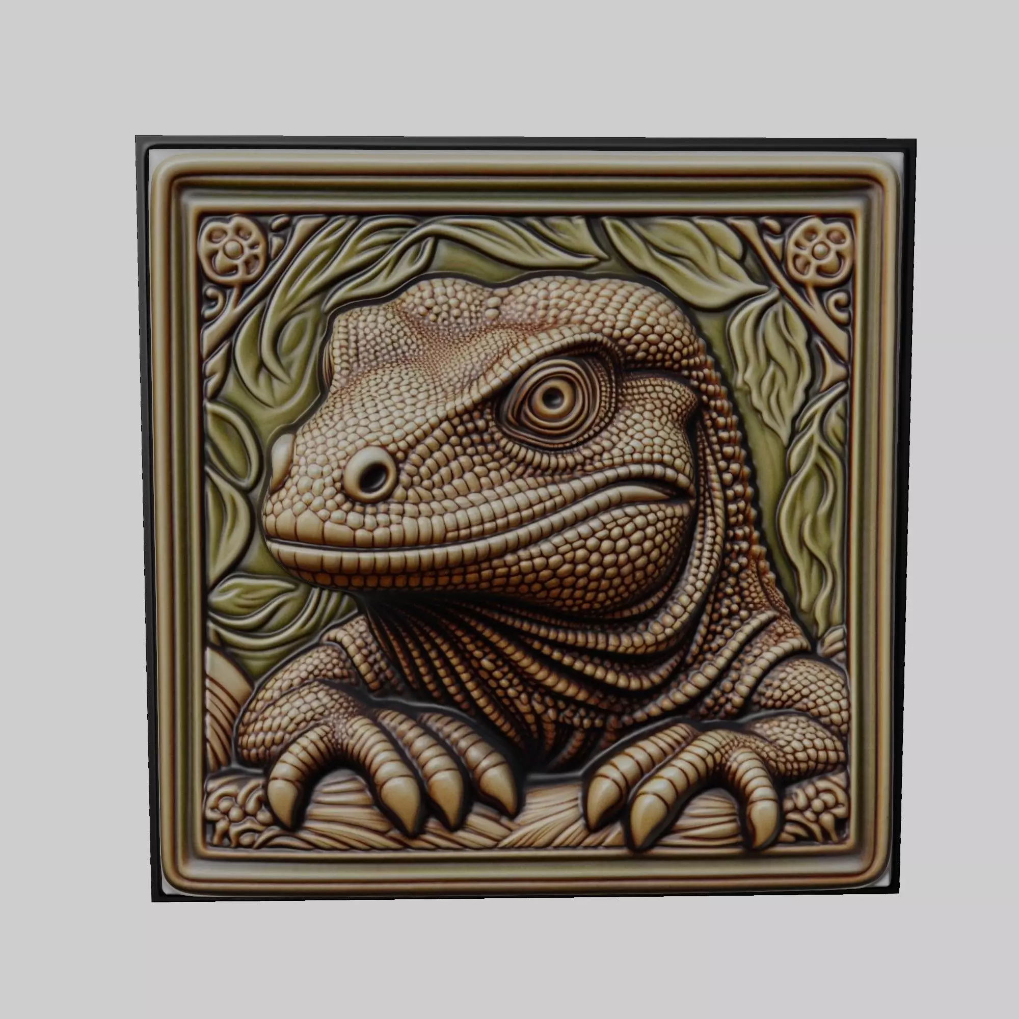 Komodo Dragon Animal 3D print model_0