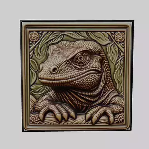 Komodo Dragon Animal 3D print model