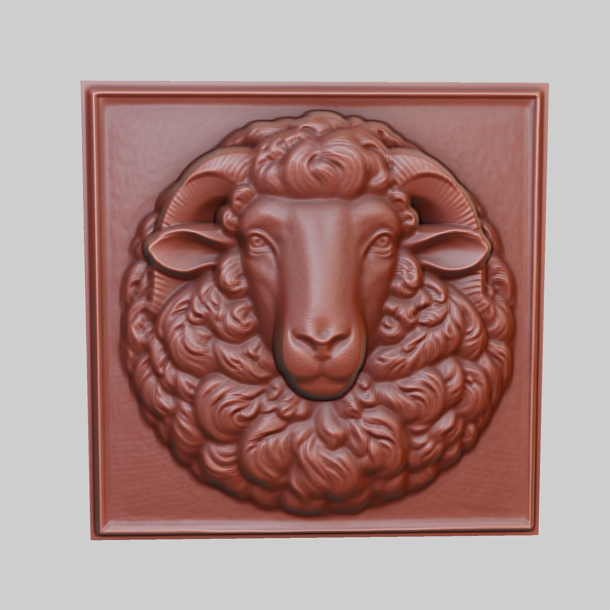 Sheep Animal 3D print model_2