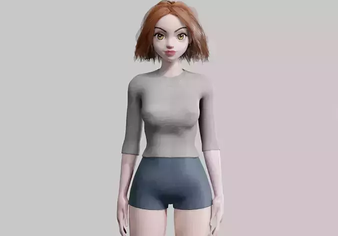 cute teen woman V31096 