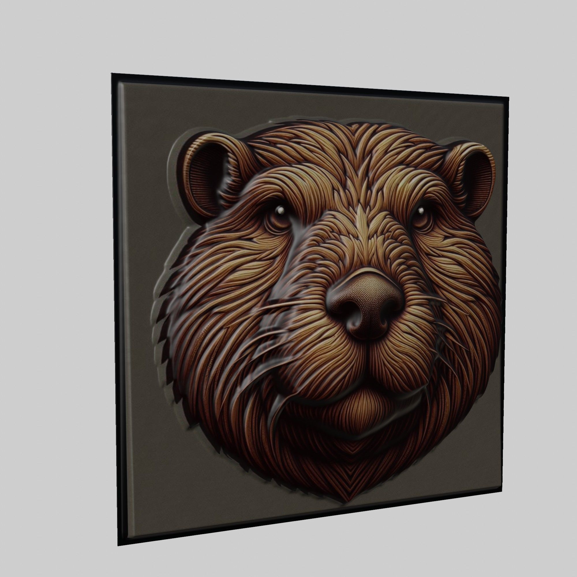 Beaver Animal 3D print model_1
