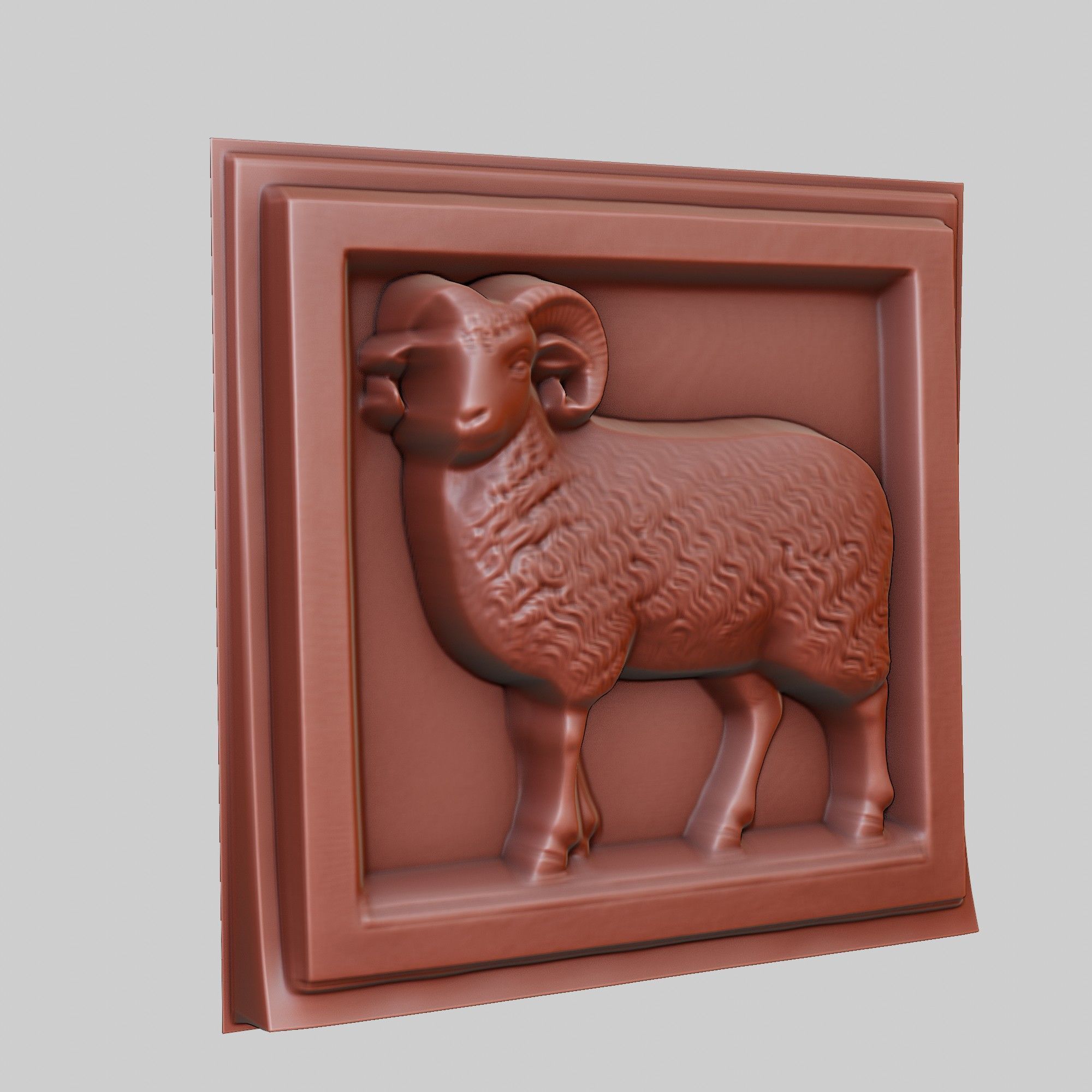 Lamb Animal 3D print model_3