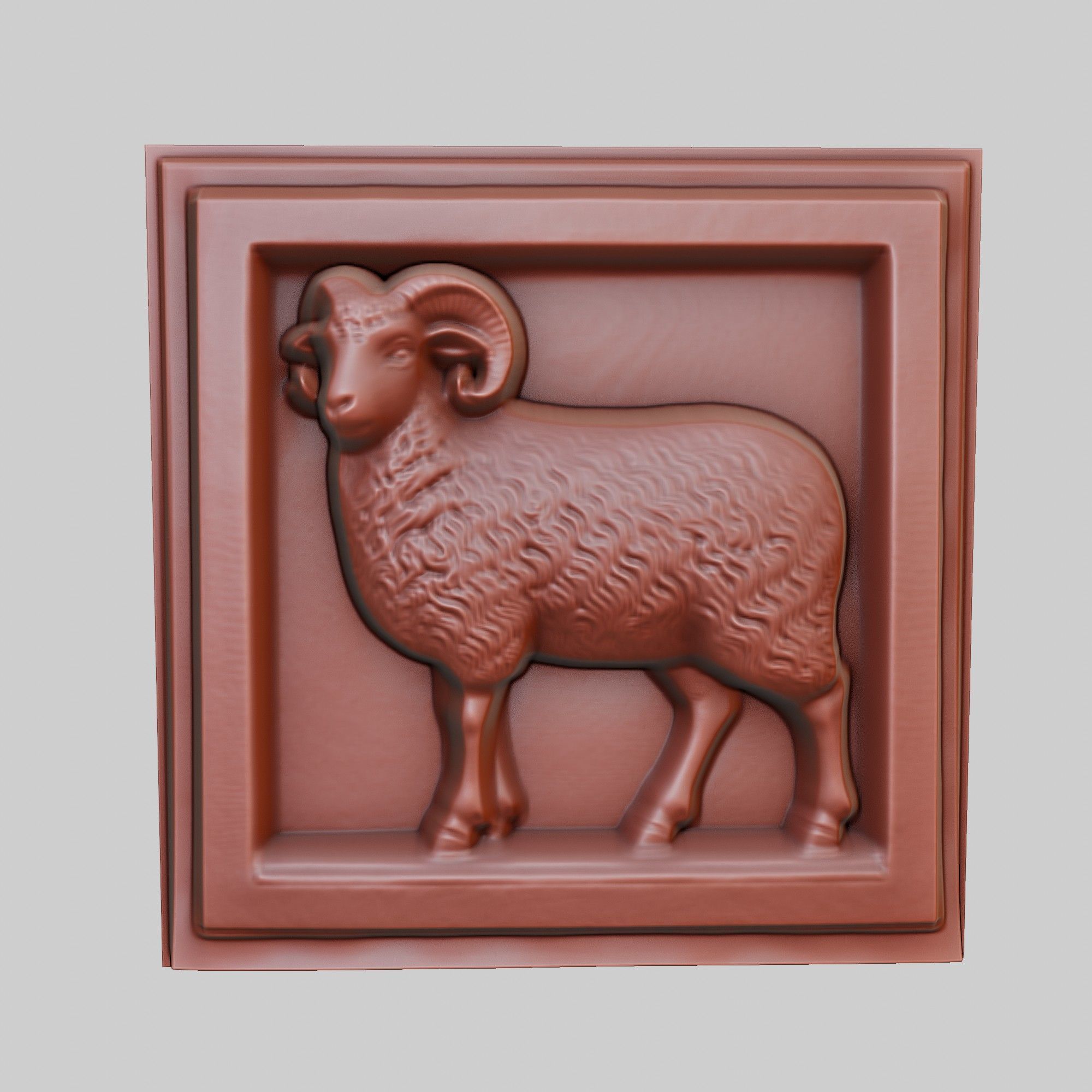 Lamb Animal 3D print model_2