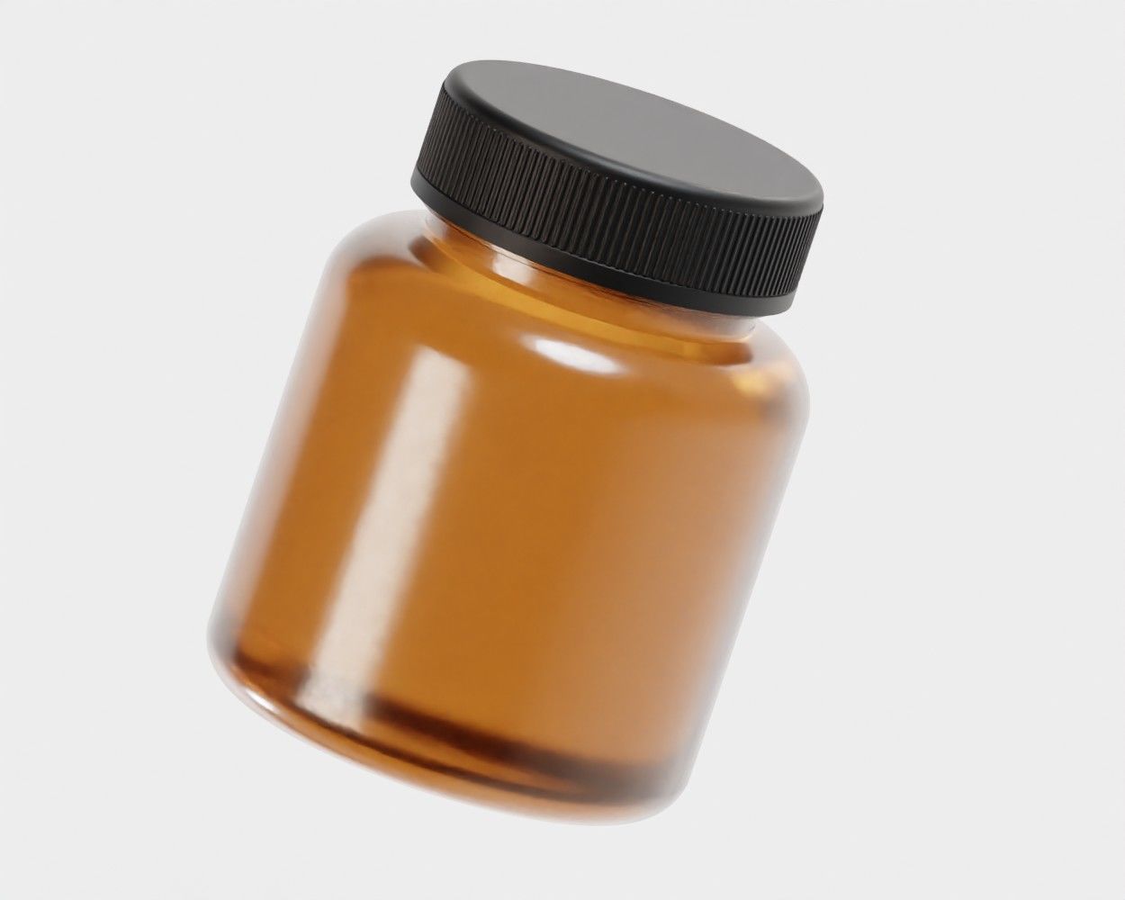 Medicine Bottle 3d model Low-poly 3D model_1